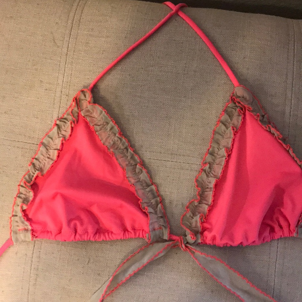 Victoria Secret bikini top with ruffles